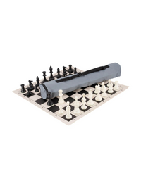 Quiver Schachspiel-Kombination – Dreifach gewichtete Figuren, Brett und Tasche