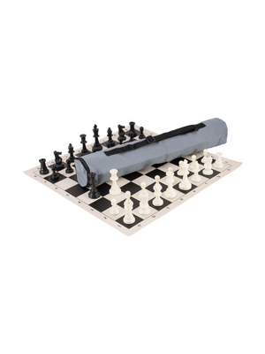 Quiver Chess Set Combo – Triple Weighted Pieces, Board & Bag