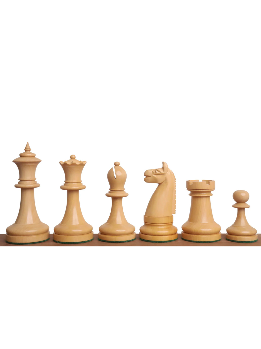 Replika zestawu American Chess Company z początku XX wieku – figury z hebanu z planszą i pudełkiem