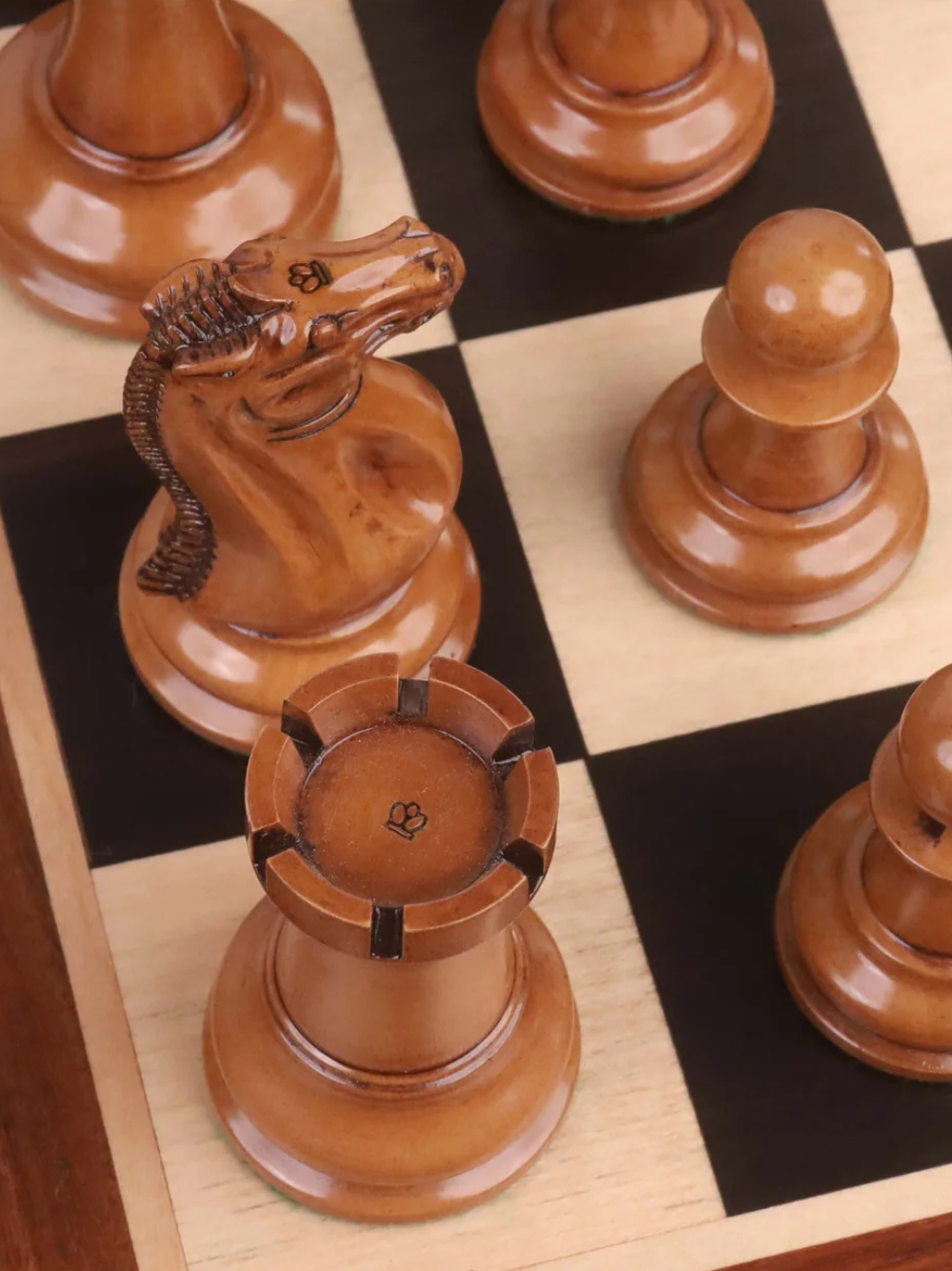1849 Original Staunton Chess Set Combo