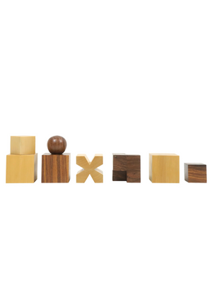 1923 Bauhaus Chess Set (Golden Rosewood version)