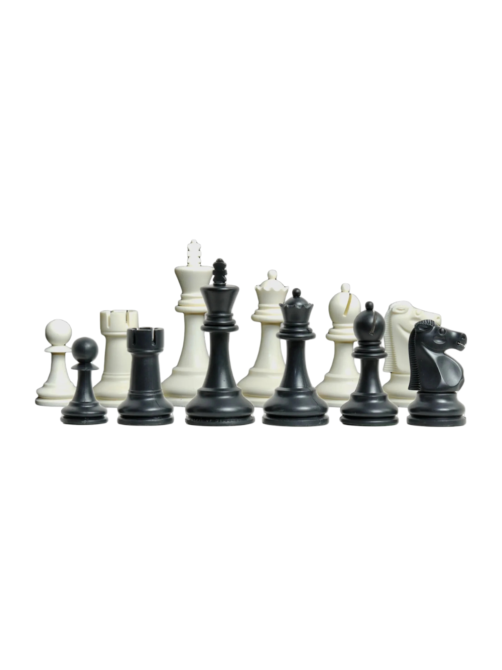 Set di pezzi scacchi in plastica della serie Reykjavik - Re da 3,75"