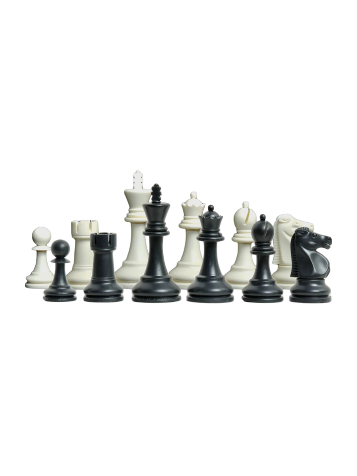 Set di pezzi scacchi in plastica della serie Reykjavik - Re da 3,75"