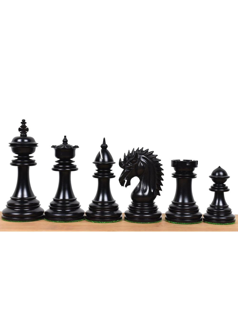Dragon Luxury Staunton Chess Set - Ebony Pieces with Board & Box