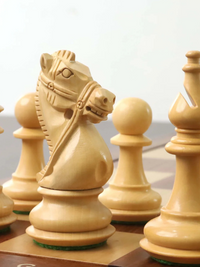4.2" Supreme Luxury Golden Rosewood Weighted Chess Pieces