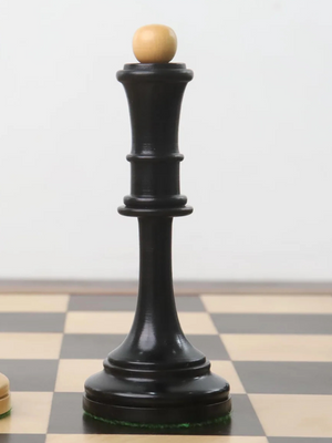 Averbakh Soviet Russian Chess Pieces - Double Weighted Boxwood - 4.8" King