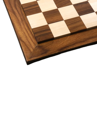 21" Raised Wood Luxury Chess board - Golden Rosewood and Maple - 55 mm Square