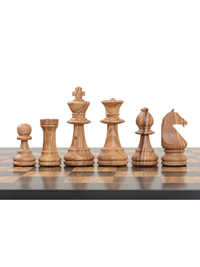 Rechapados Ferrer Olivewood Chess Set Combo - Black Olive Chess Board & Pieces