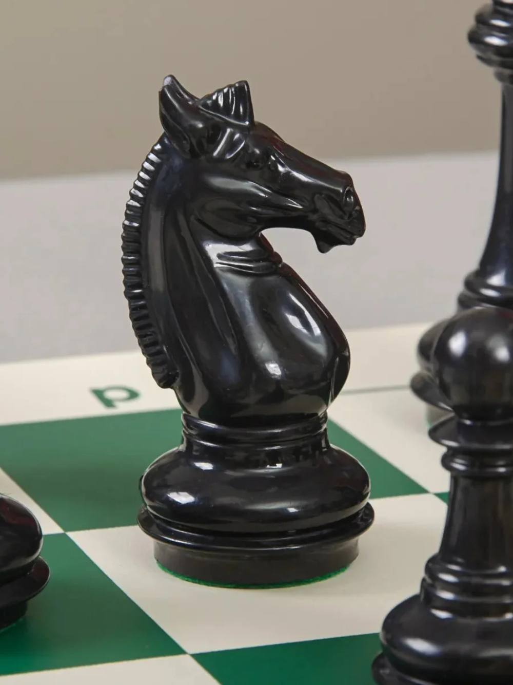 The Knight Templar Series Plastic Chess Pieces - 3.75" King