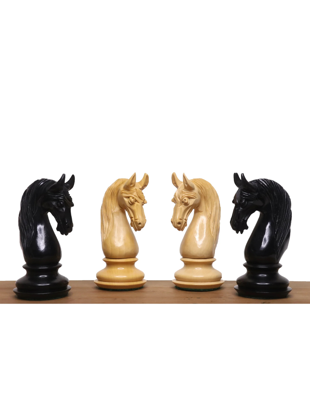 4.6" Bath Luxury Staunton Pieces Only Set - Ebony Wood and Triple Weight