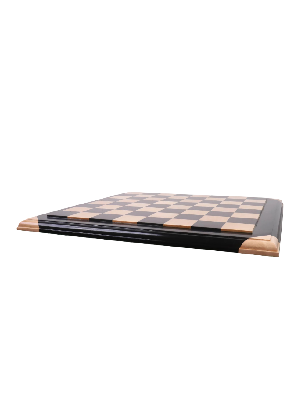 21" Ebony & Maple Wood Luxury Chessboard - 55 mm Square- Raised Tiles