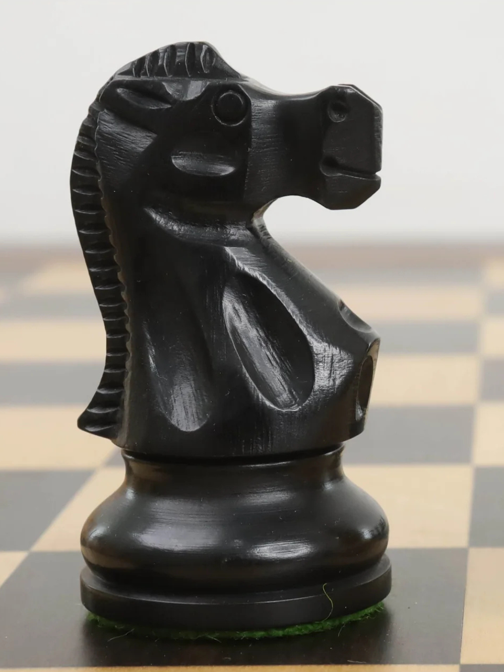 Staunton-Schachfiguren der Reykjavik-Serie – gewichteter Buchsbaum – 3,8 Zoll König