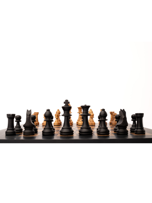 Staunton Europe nº6 chess set with OLIVE WOOD pieces with BLACK board
