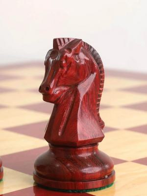 1950s' Fischer Dubrovnik Chess Pieces Only Set - Bud Rosewood & Boxwood - 3.8 " King