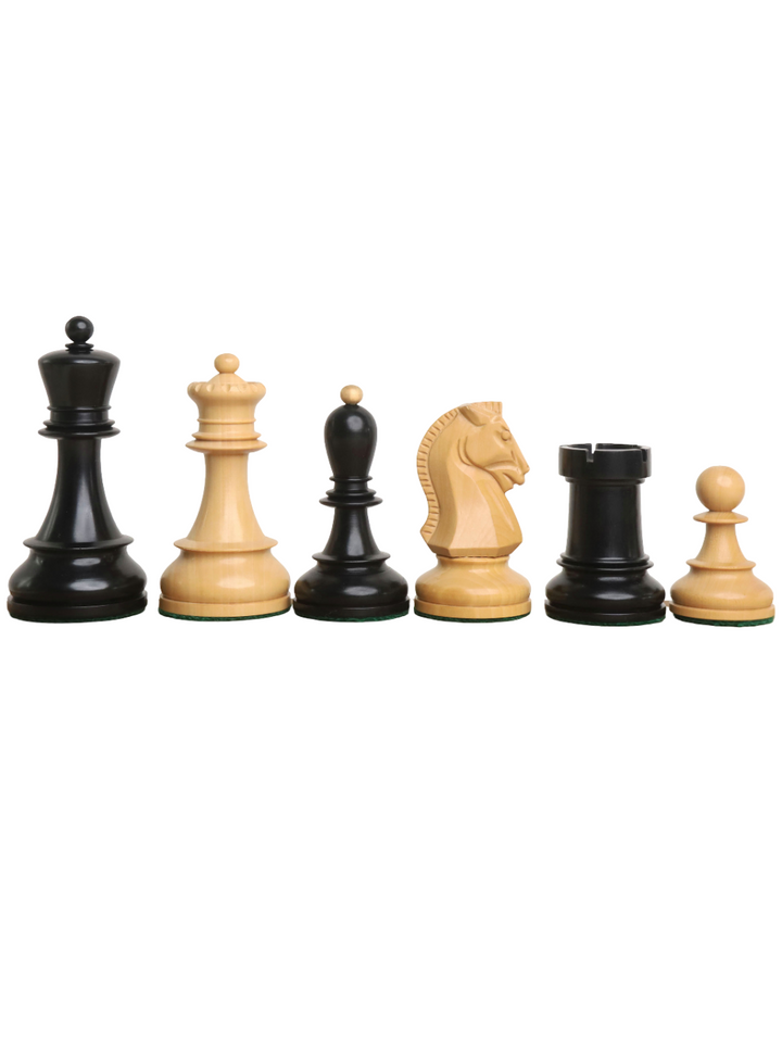 Figurki szachowe Fischer Dubrovnik z lat 50. o wysokości 3,8"