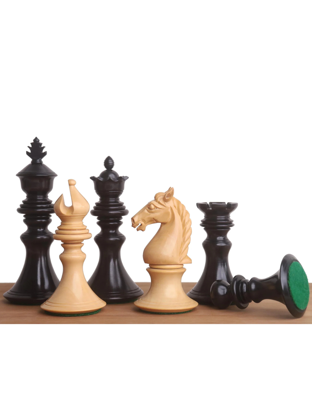 Set di scacchi di lusso Aristocrat Series 4,3" - pezzi in legno di ebano e bosso con scacchiera e scatola