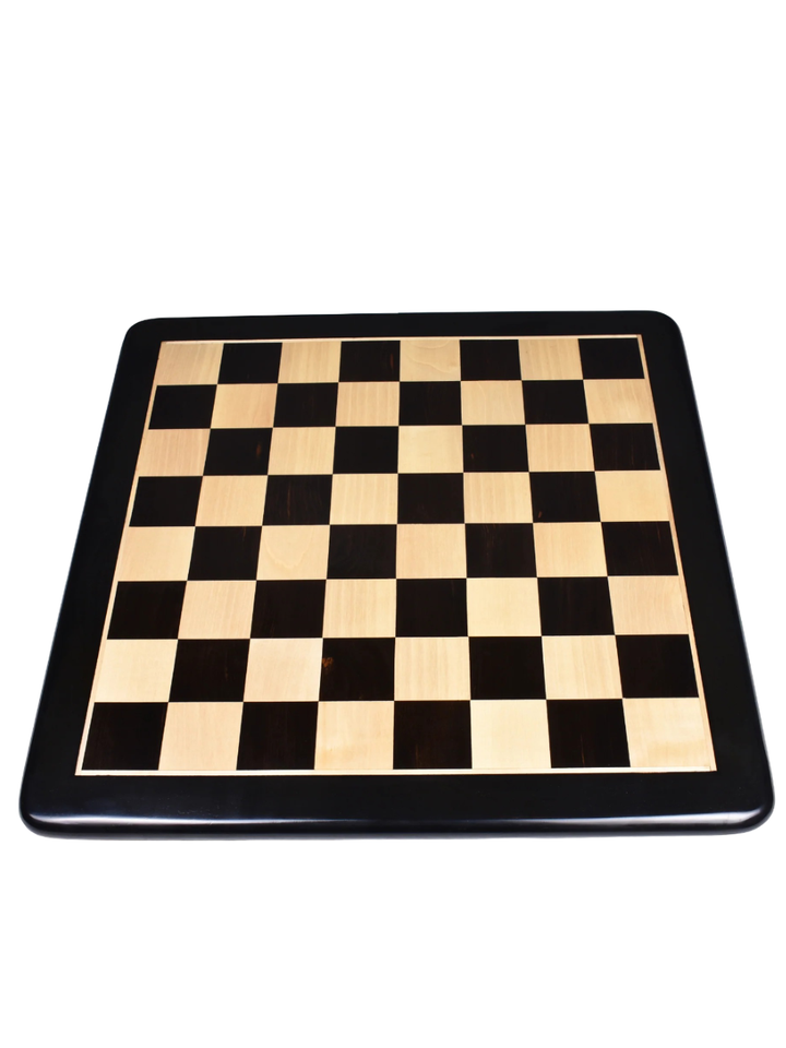 4" Leningrad Staunton Chess Set - Ebonised Boxwood Pieces with Board &amp; Box