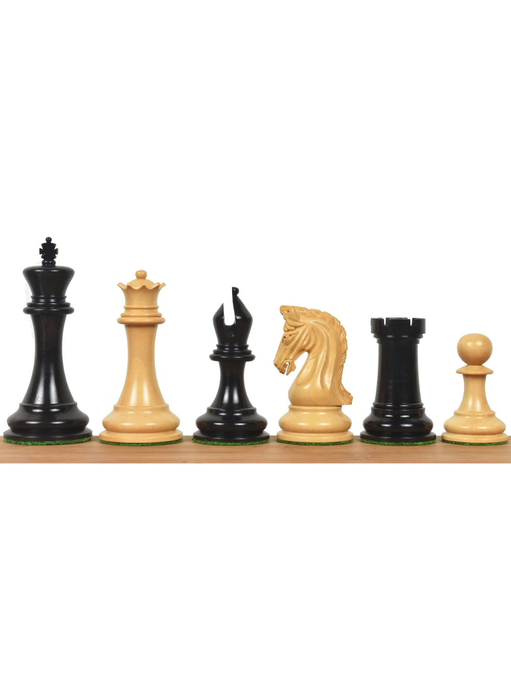 Repro 2016 Sinquefield Staunton Chess Set Ebony Wood with Board and Box