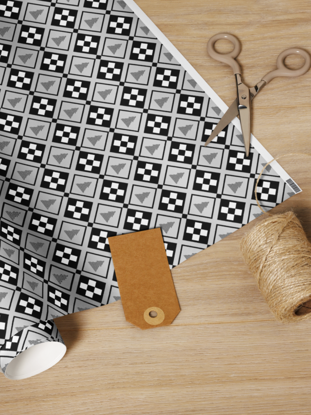 Chess Wrapping Paper for Christmas