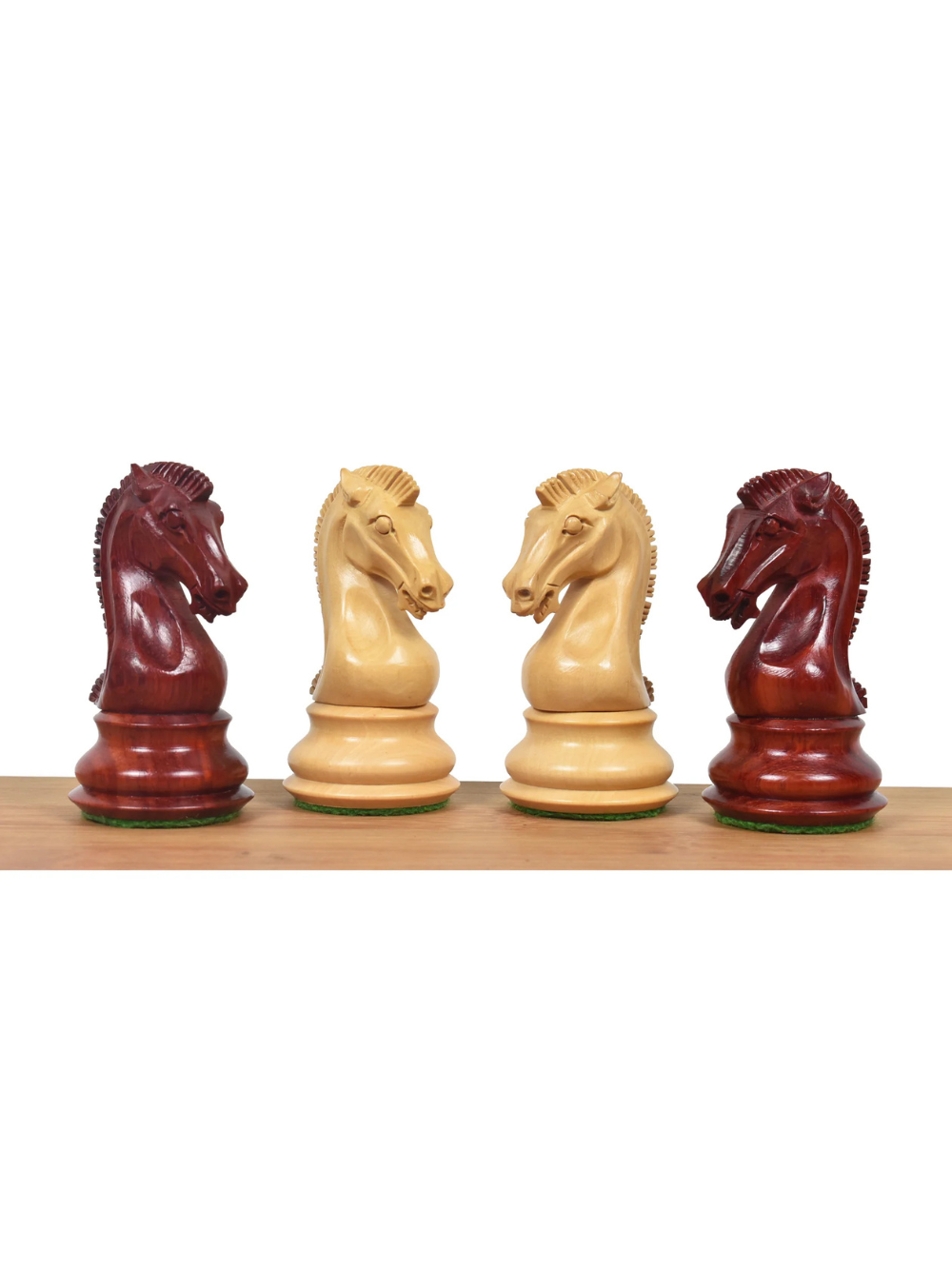 Pezzi degli scacchi Staunton serie Craftsman 3,9" in legno di rosa Bud a doppio peso
