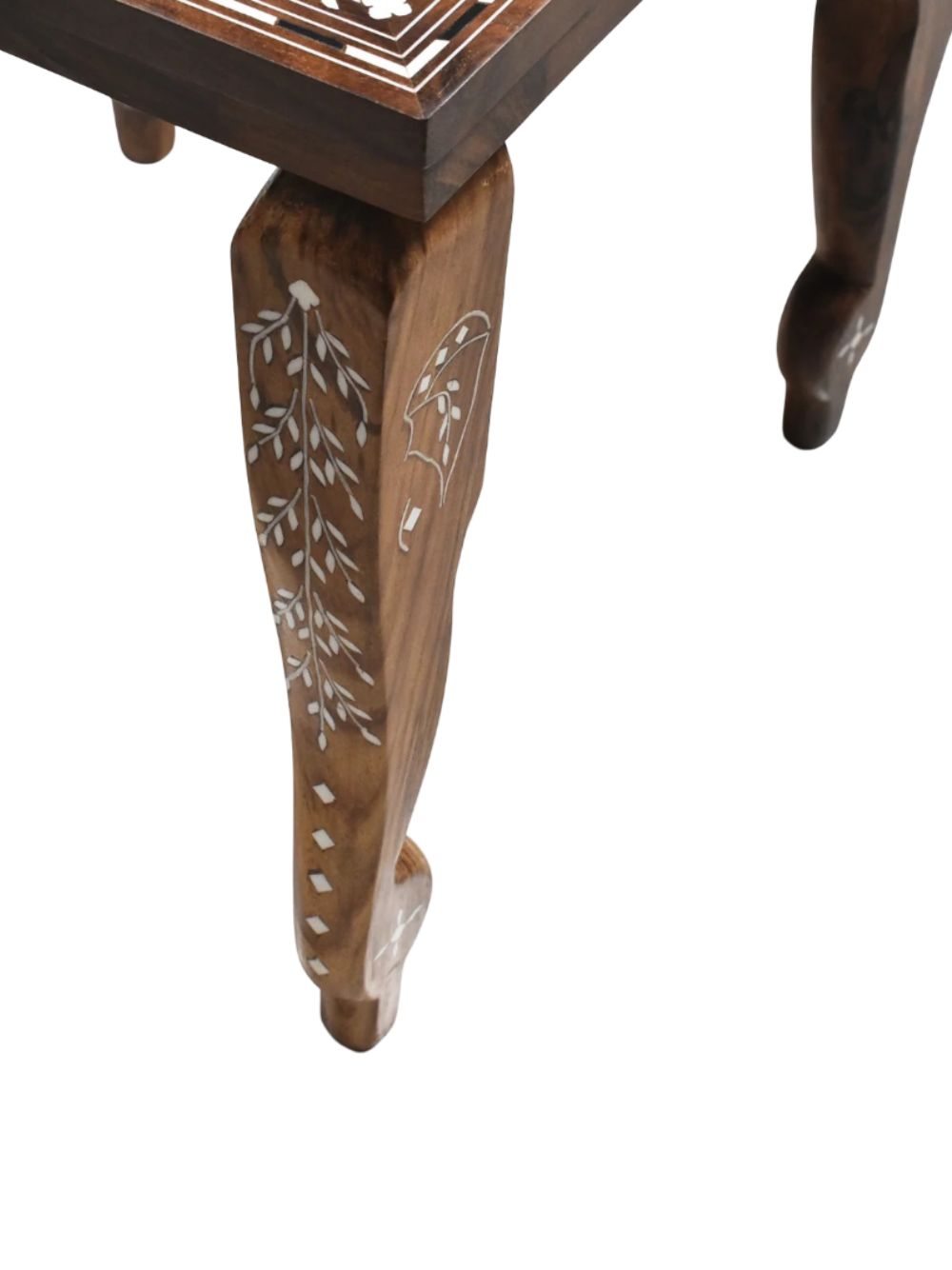 Table d'échecs en bois 14" – Série Bibliothèque en palissandre doré et ivoire acrylique