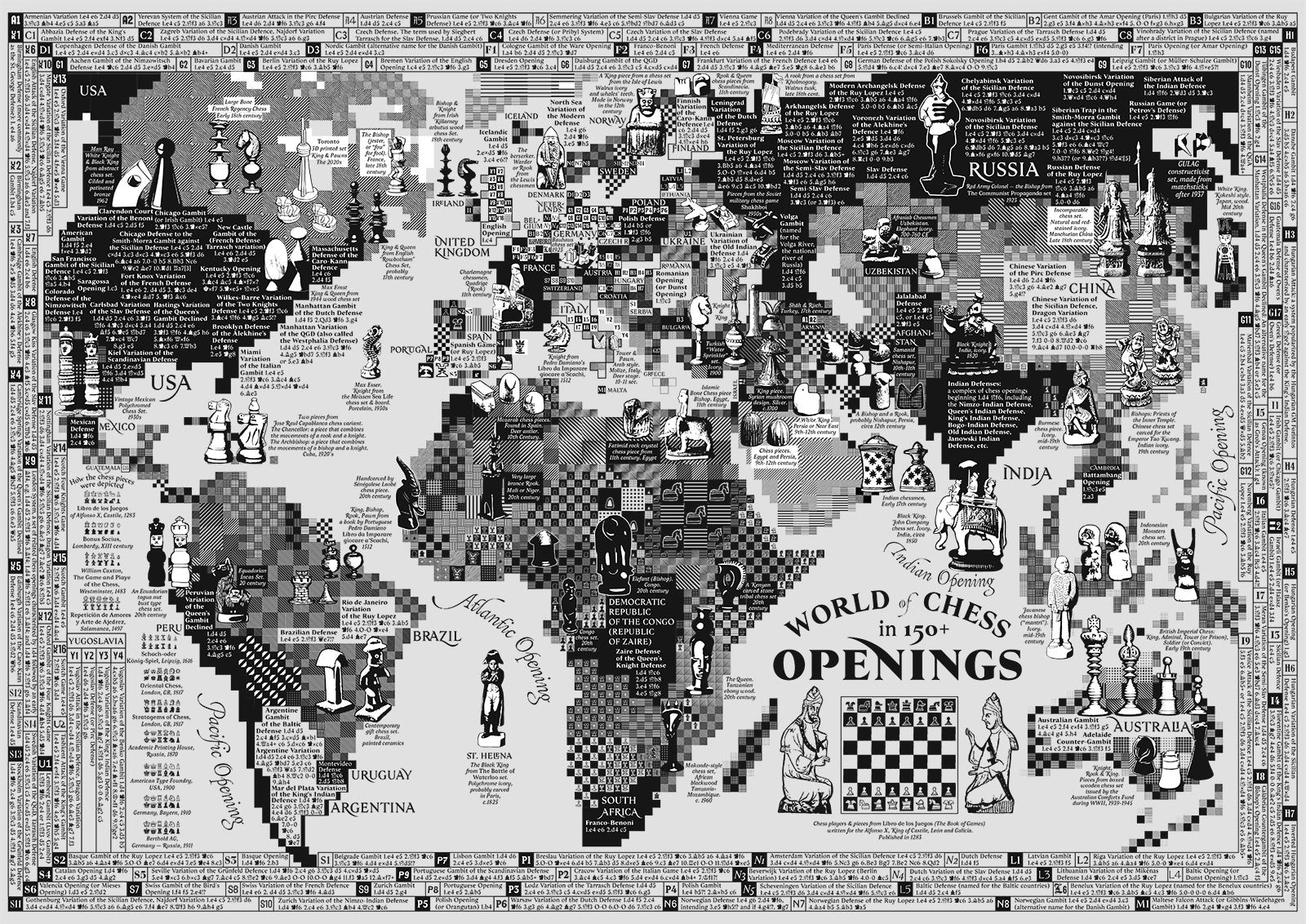 The Chess Map of the World