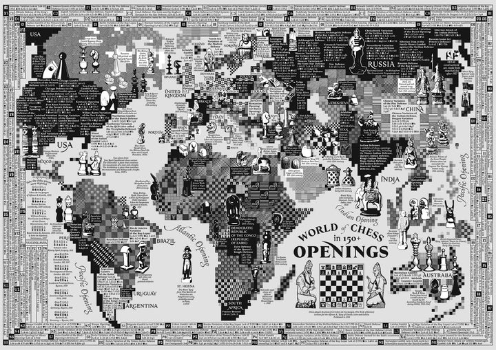 El mapa ajedrecístico del mundo