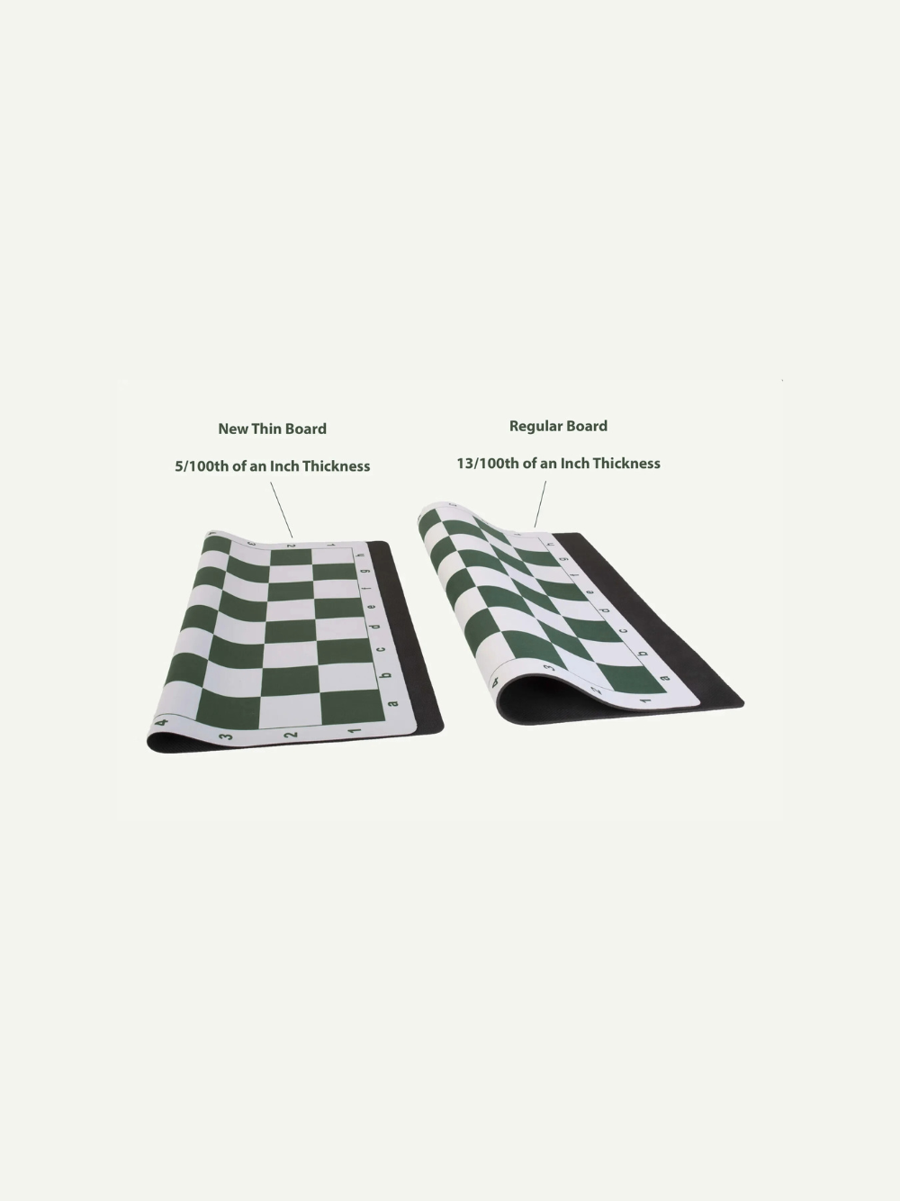 Scacchiera da torneo stile mousepad sottile - Caselle da 2,25"