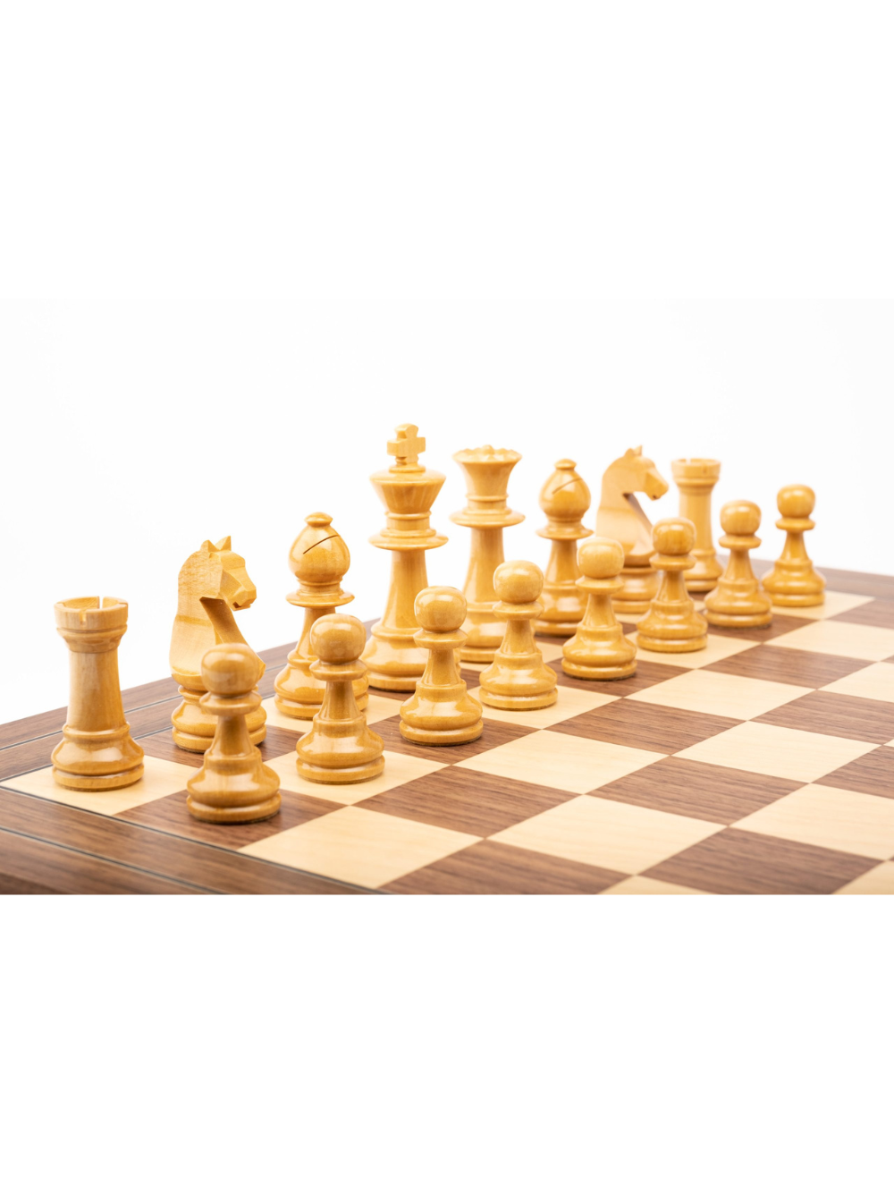 Pièces d'échecs Staunton Europa n° 6 en noyer