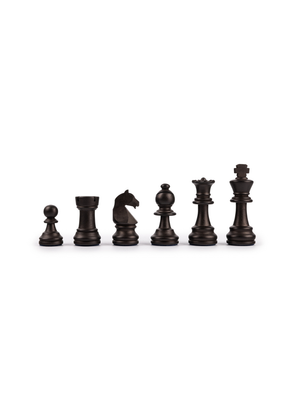 Chess set with foldable chessboard – Navy blue