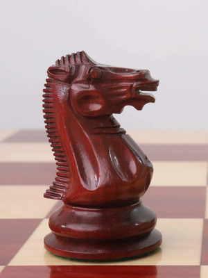1849 Jacques Cook Staunton Collectors Chess Pieces - Bud Rosewood - 3.75"