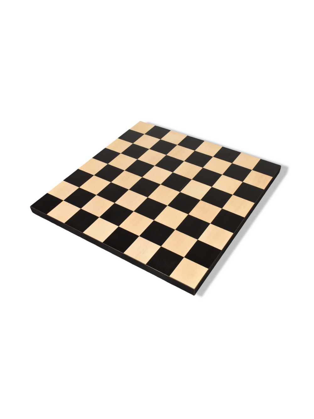 Borderless Chess board Solid Inlaid Ebony & Maple Wood (55 mm Square)
