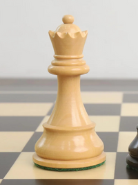Fischer Spassky Chess Pieces - Double Weighted Ebony wood