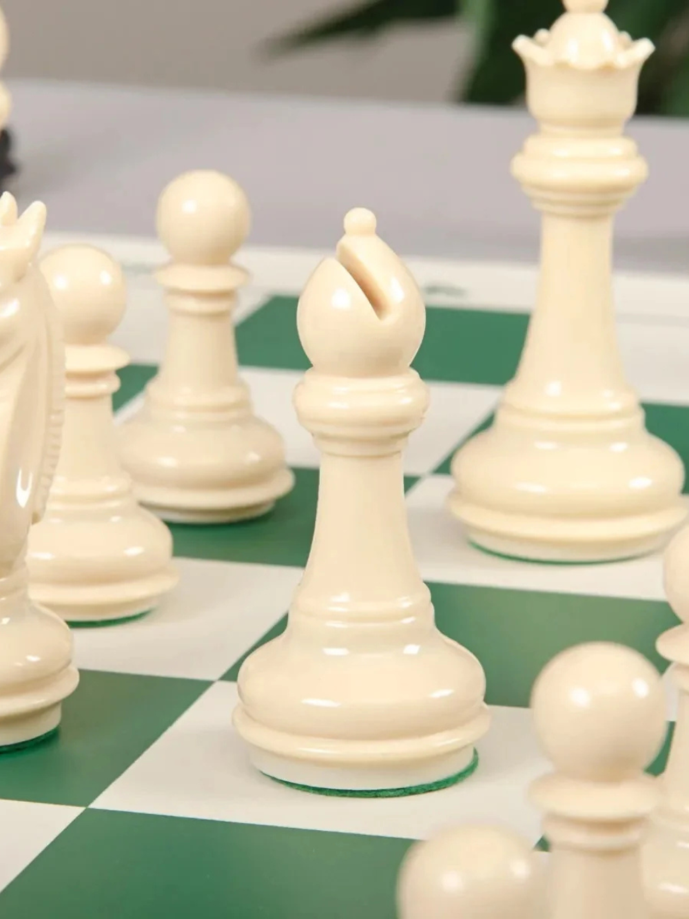 The Knight Templar Series Plastic Chess Pieces - 3.75" King