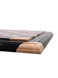 21" Ebony & Maple Wood Luxury Chessboard - 55 mm Square- Raised Tiles