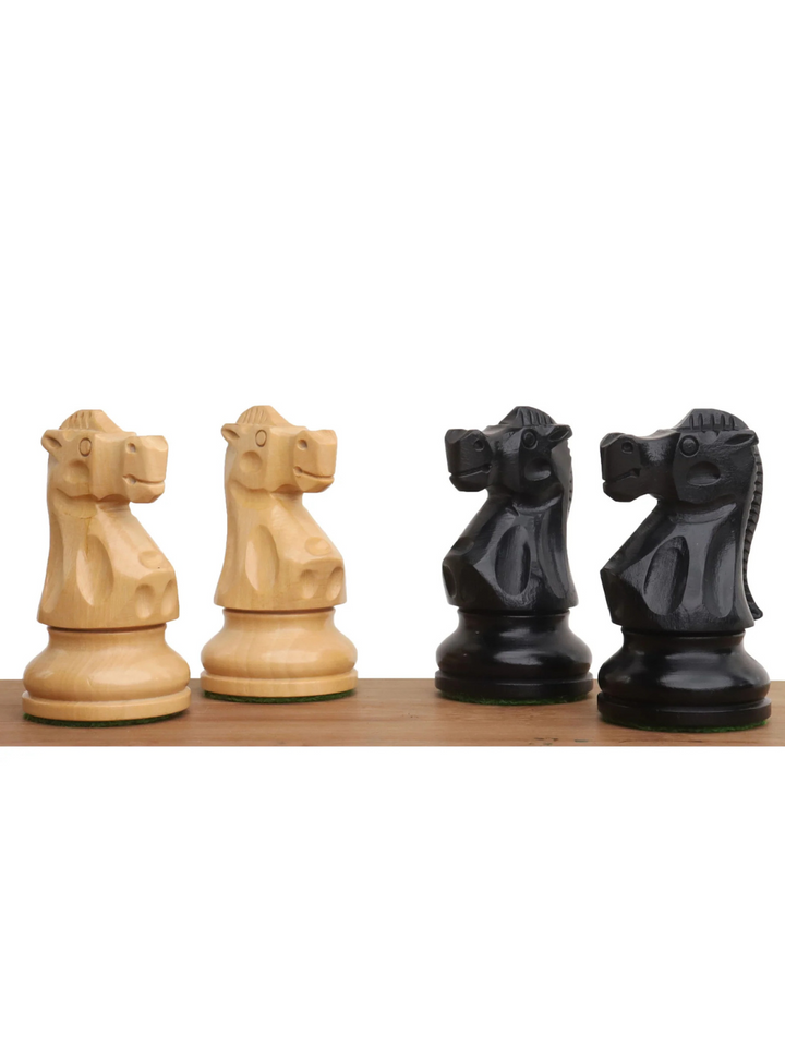 Serie Reykjavik Pezzi di Scacchi Staunton - Legno di Bosso Ponderato - Re 3,8"