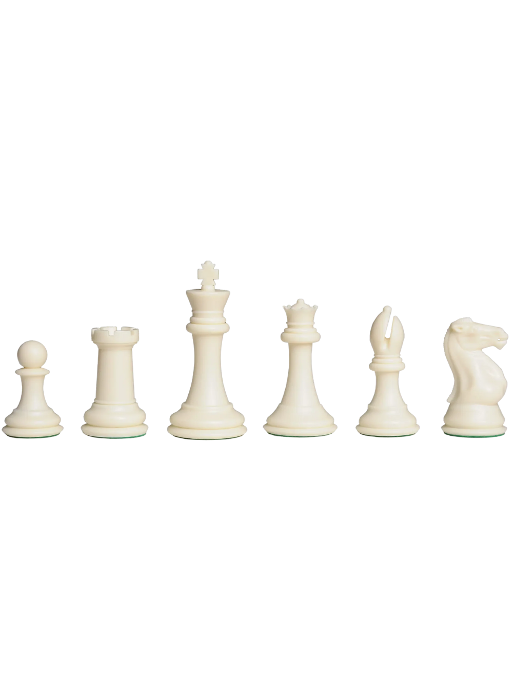 The Fischer Series Plastic Chess Pieces - 4.0" King