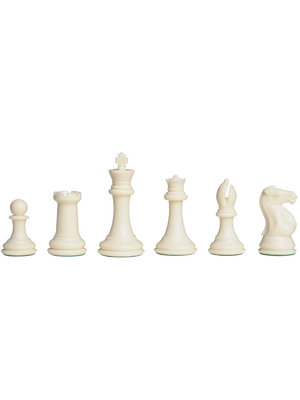 The Fischer Series Plastic Chess Pieces - 4.0" King