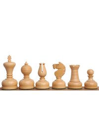 3.1" Library Chess Set - Staunton Pieces with Board and Box- Golden Rosewood