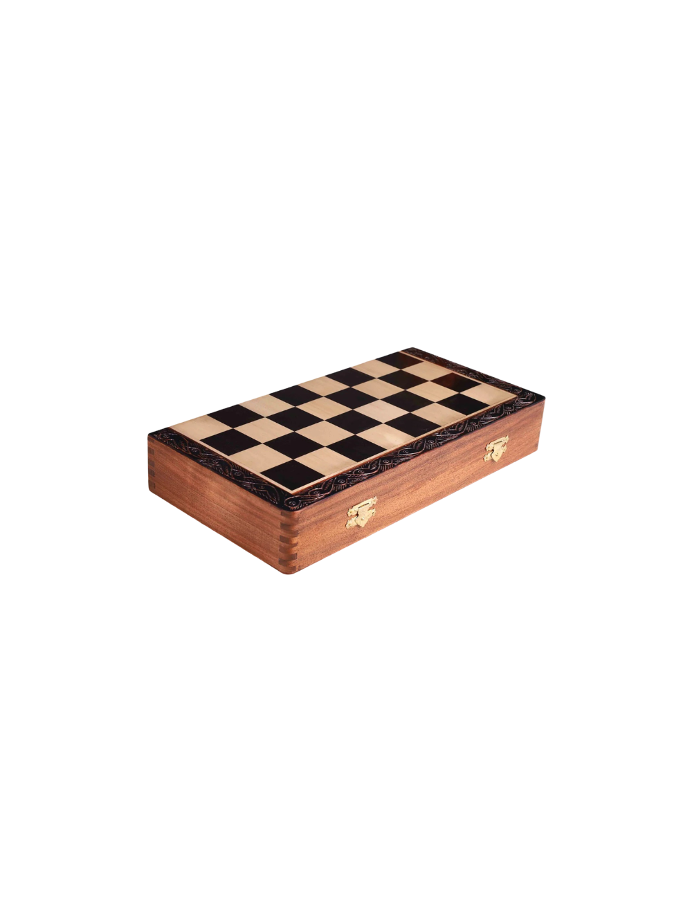 Laurel Series Burnt Carving Chess Set