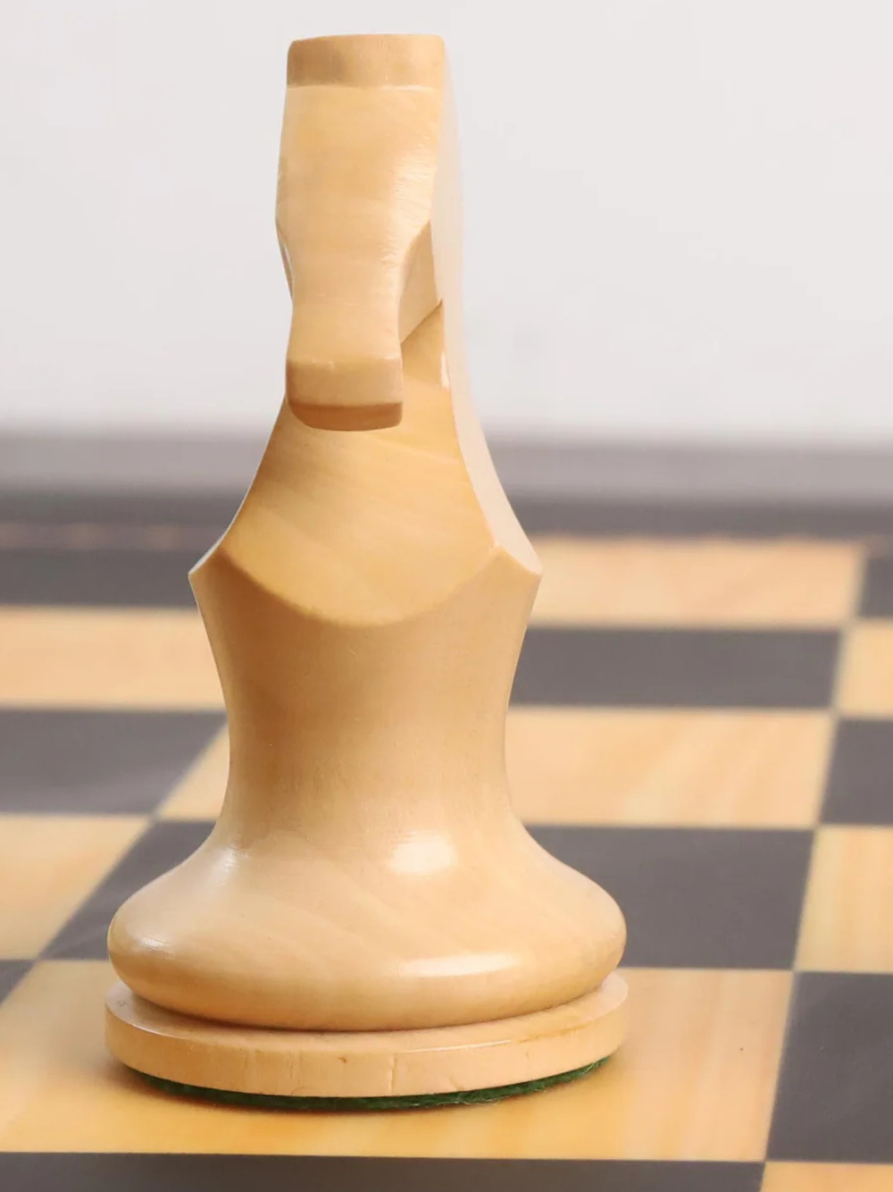 3.9" Zadar Series Modern Minimalist Chess Pieces - Weighted Ebonised Boxwood