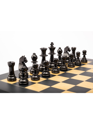 Schwarze Staunton Europa Nr. 6 Schachfiguren