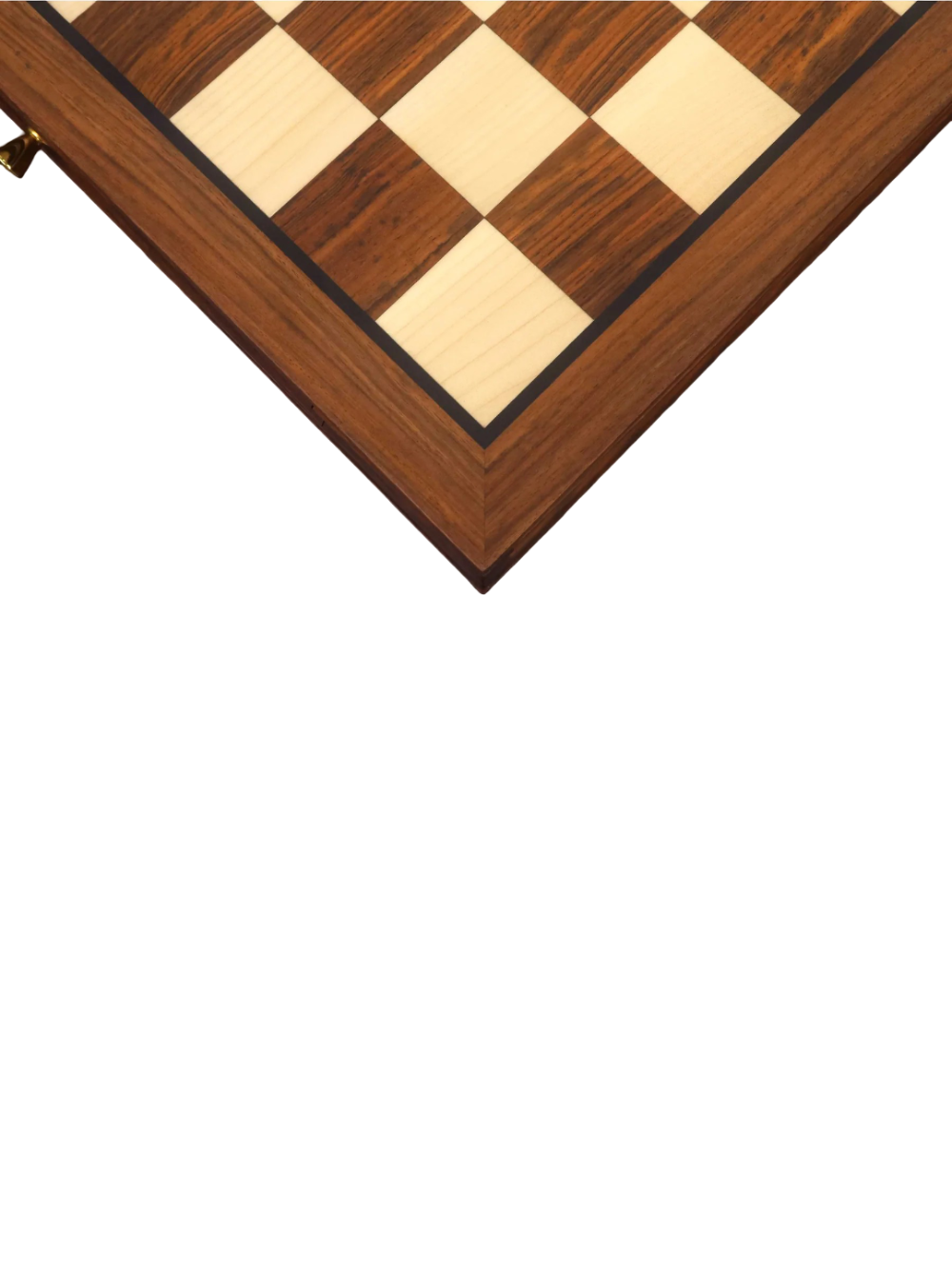 20” Legacy Golden Rosewood Luxury Chess Board with Velvet Storage Drawers