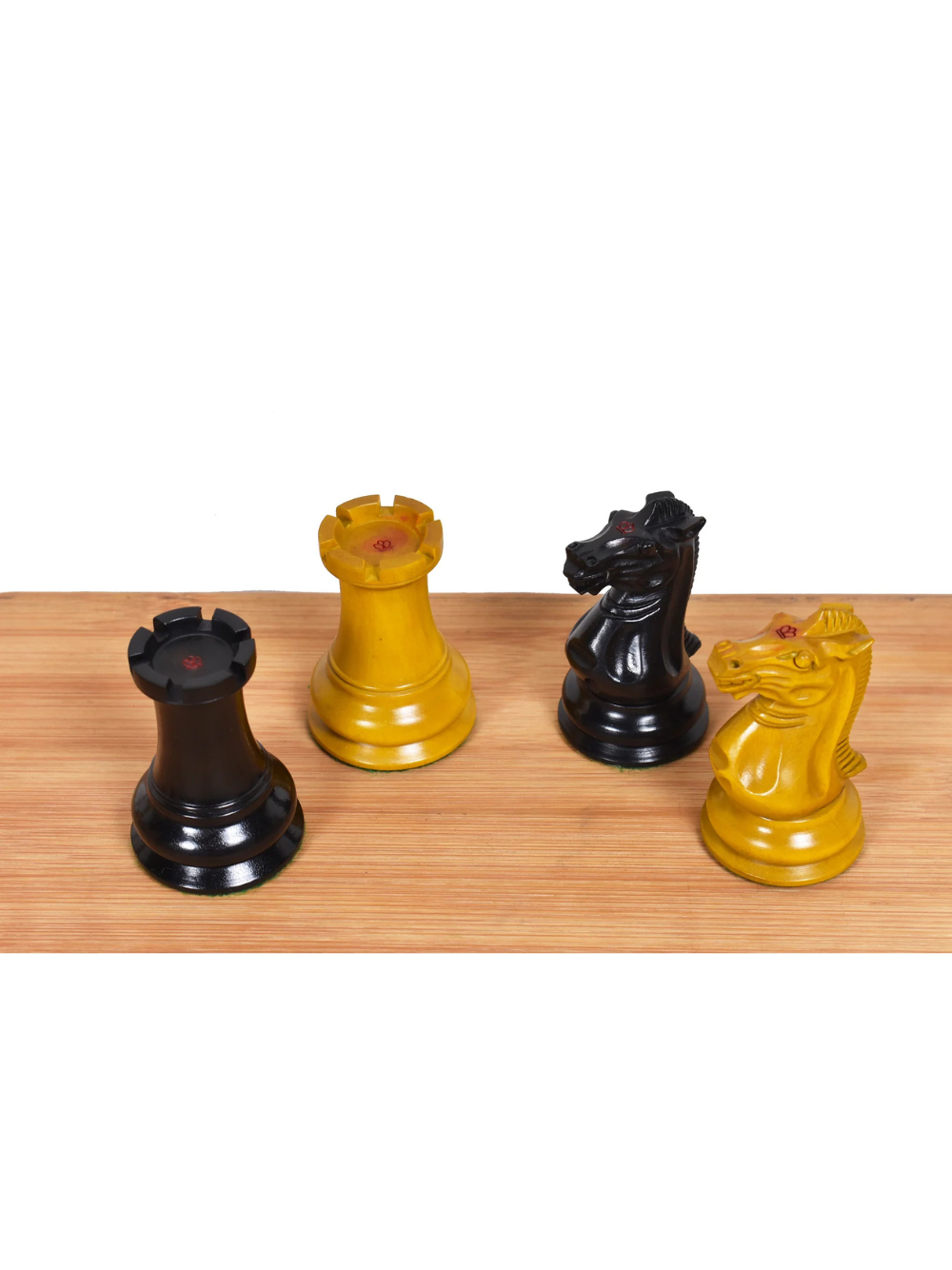 1849 Jacques Cook Staunton Collectors Chess Pieces - Ebony Wood - 3.75"