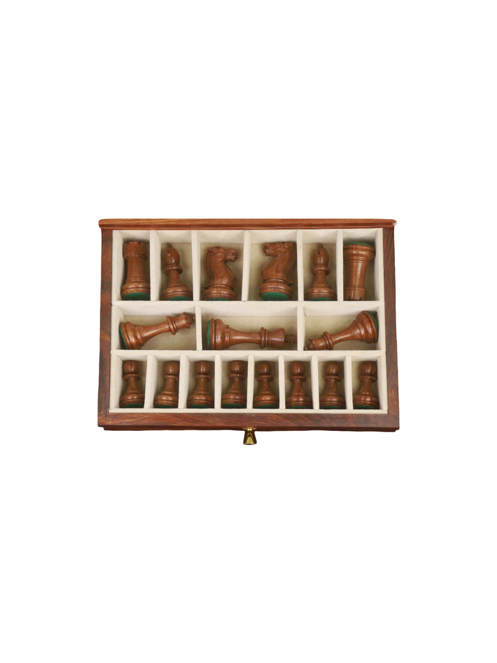 20” Legacy Golden Rosewood Chess Board with 4.1" Staunton Chess Pieces