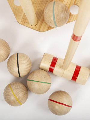 Wooden Croquet Set