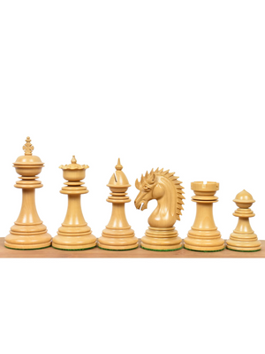 Dragon Luxury Staunton Chess Set - Ebony Pieces with Board & Box
