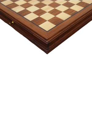 20” Legacy Golden Rosewood Chess Board with 4.1" Staunton Chess Pieces