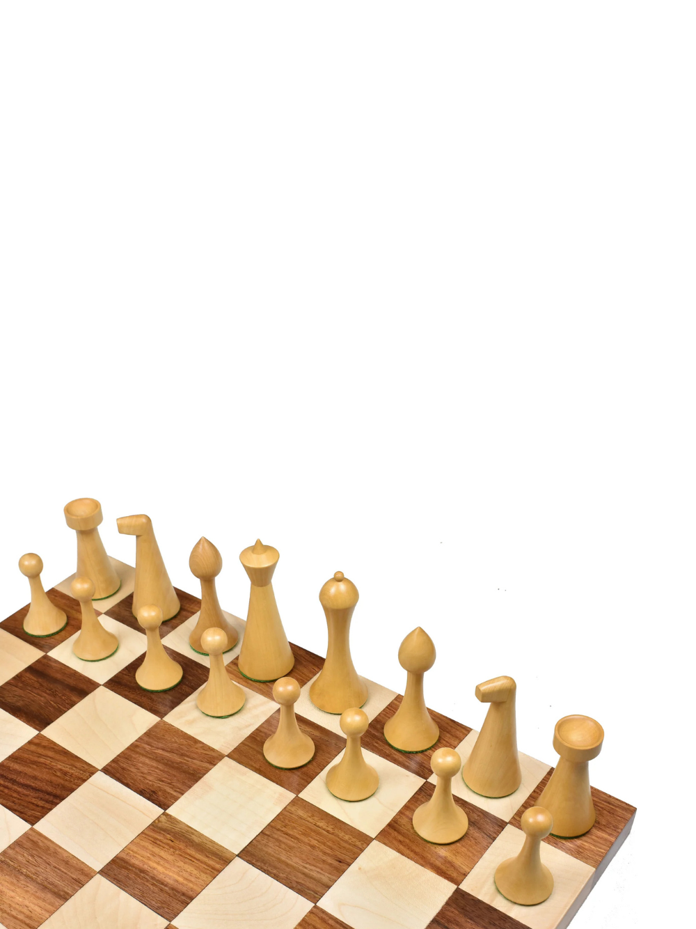 Hermann Ohme Chess Set - 3.6" Ebonised Boxwood Pieces with Golden Rosewood Board and Box