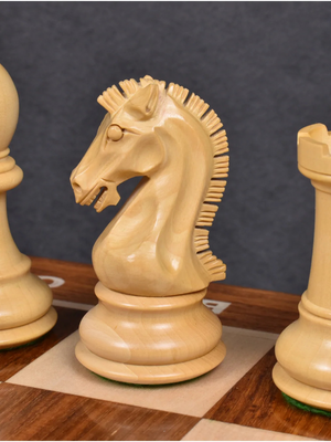 3.9" Craftsman Knight Staunton Chess Pieces Double Weighted
